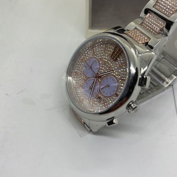 Brand New Michael Kors Diamond series Unisex Watch MK7098 silver - Picture 3 of 14